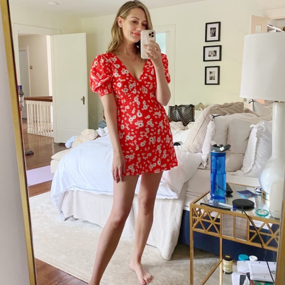 Rixo for target short floral dress size 8